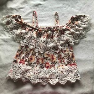 Floral Off the Shoulder Top